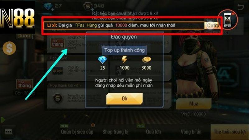 Cách Nạp Tiền N88 Qua Thẻ Cào